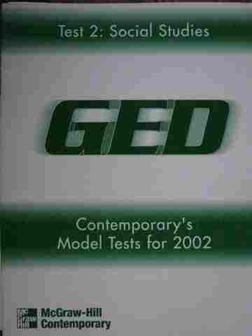 (image for) Contemporary's Model Tests for 2002 GED Test 2 (P)