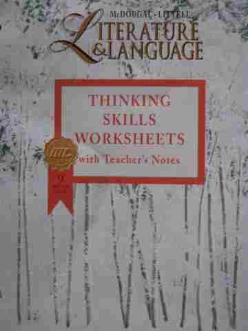 (image for) Literature & Language 9 Orange Level Thinking Skills (P)
