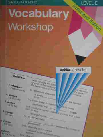 (image for) Vocabulary Workshop Enhanced Edition Level E (P) by Shostak