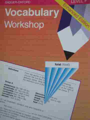 (image for) Vocabulary Workshop Enhanced Edition Level F (P) by Shostak