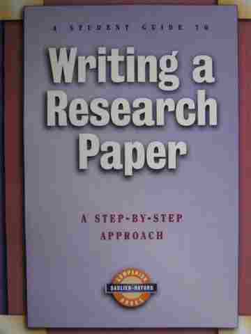 (image for) Writing a Research Paper Student Guide (P) by Phyllis Goldenberg