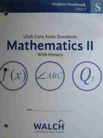 (image for) UCSS Secondary Math 2 Student Workbook Unit 2 (UT)(P)