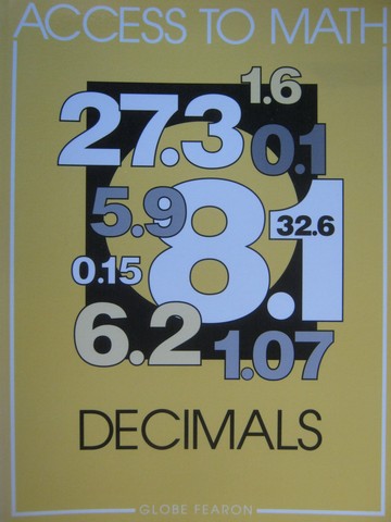 (image for) Access to Math Decimals (P) by Barbara Levadi