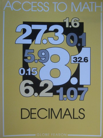 (image for) Access to Math Decimals (P) by Barbara Levadi - Click Image to Close