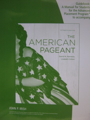 (image for) American Pageant 13th Edition Guidebook (P) by John P Irish