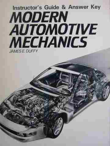 (image for) Modern Automotive Mechanics Instructor's Guide & Answers (P)