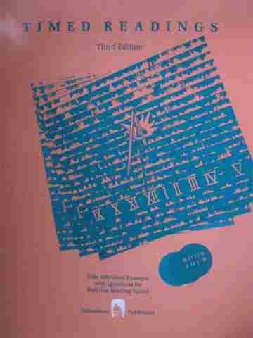(image for) Timed Readings 3rd Edition Book 4 Level G (P) by Edward Spargo