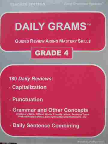 Daily Grams Guided Review Aiding Mastery Skills 4 TE (TE)(P) (image for) Daily Grams Guided Review Aiding Mastery Skills 4 TE (TE)(P)