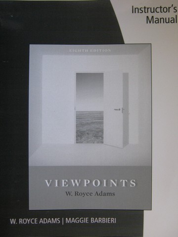 (image for) Viewpoints 8th Edition Instructor's Manual (TE)(P) by Adams,