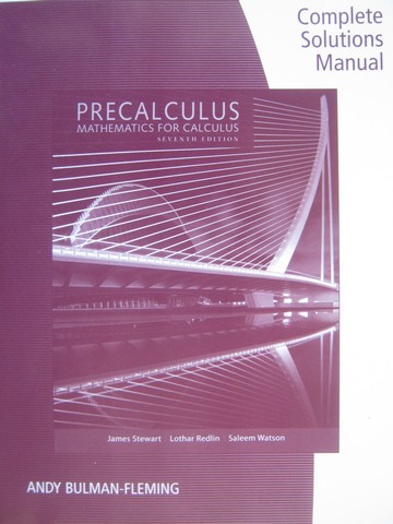 (image for) Precalculus Mathematics for Calculus 7th Edition CSM (P)
