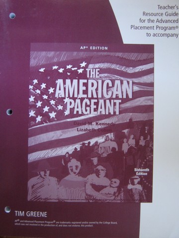 (image for) American Pageant 16th Edition AP Teacher's Resource (TE)(P)