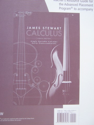 (image for) Single Variable Calculus Early Trans 8e AP TRG (TE)(Binder)