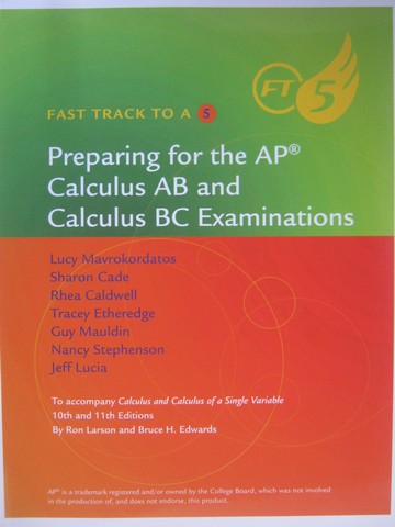(image for) FT5 Preparing for the AP Calculus AB & BC Examinations (P)