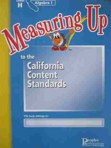 (image for) Measuring Up Algebra 1 Level H (CA)(P)
