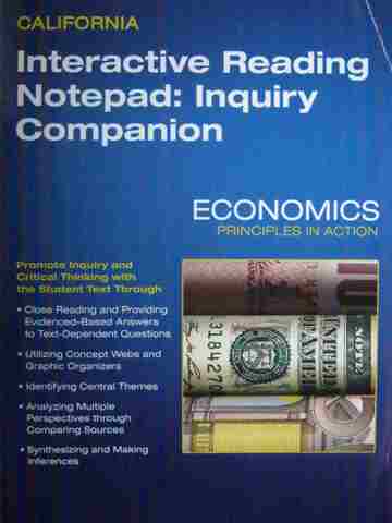 (image for) Economics Principles in Action Interactive Reading Notepad: Inquiry Companion (CA)(P)