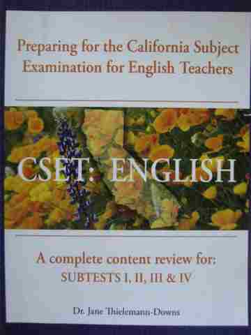 (image for) CSET: English A Complete Content Review for Subtests 1-4 (P)