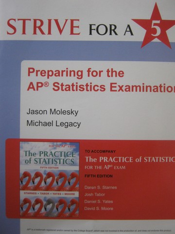 (image for) Strive for a 5 Preparing for the AP Statistics Examination (P)