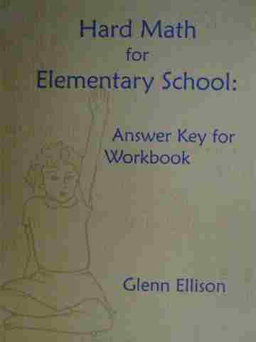 (image for) Hard Math for Elementary School Answer Key for Workbook (P)
