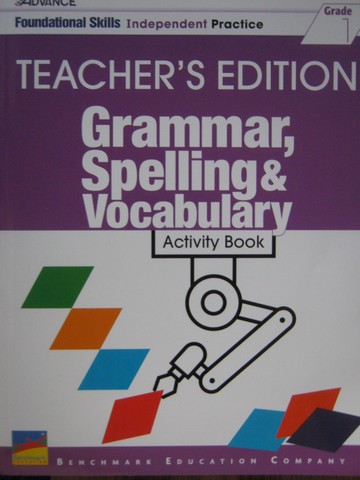 (image for) Benchmark Advance 1 Grammar Spelling & Vocabulary TE (TE)(P)