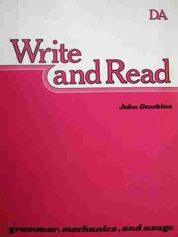 (image for) Write & Read DA (P) by John Dawkins