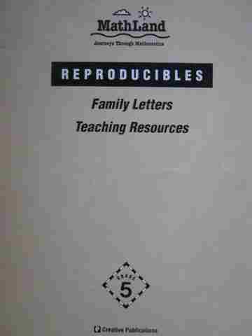 (image for) MathLand 5 Family Letters Teaching Resources (TE)(P)