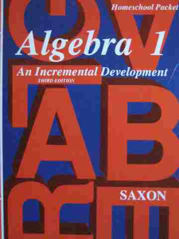 (image for) Saxon Algebra 1 3rd Edition Homeschool Packet Answers (P)