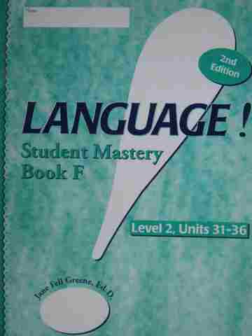 (image for) Language! 2e Level 2 Book F Student Mastery (P) by Greene