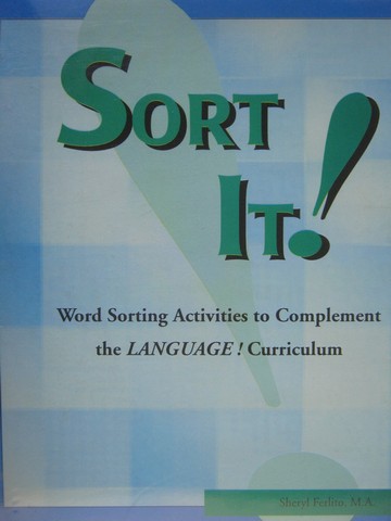 (image for) Language! Sort It! Word Sorting Activities (Binder) by Ferlito