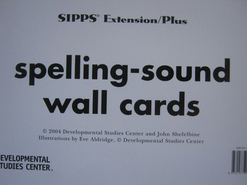 (image for) SIPPS Extensions/Plus Spelling-Sound Wall Cards (Pk)