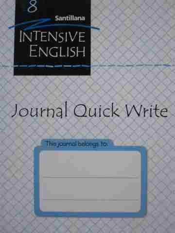 (image for) Intensive English 8 Journal Quick Write (P)