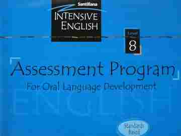 (image for) Intensive English 8 Assessment Program for Oral Language (P)