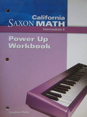 (image for) California Saxon Math Intermediate 4 Power Up Workbook (CA)(P)