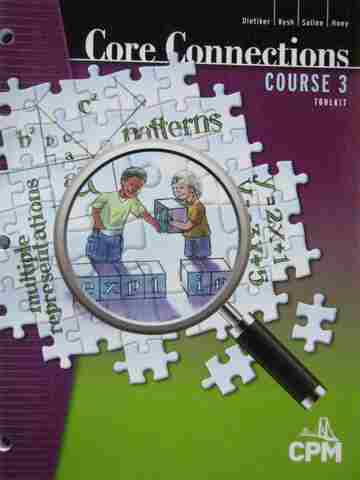 (image for) Core Connections Course 3 Toolkit (P) by Dietiker, Kysh, Sallee,