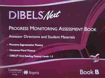 (image for) DIBELS Next Progress Monitoring Assessment Book B (Spiral)