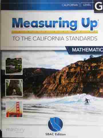 (image for) Measuring Up to the California Standards Math G SBAC Edition (P)