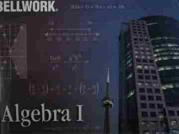 (image for) Bellwork Algebra 1 (P) by Victor Dorff