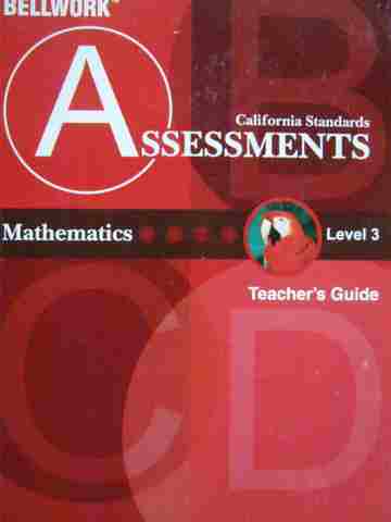 (image for) California Standards Assessments Mathematics 3 TG (TE)(Spiral)