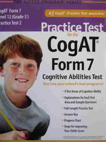 CogAT Form 7 Level 12 (Grade 5) Practice Test 2 (P) (image for) CogAT Form 7 Level 12 (Grade 5) Practice Test 2 (P)