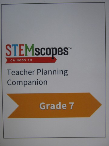 (image for) STEMscopes 7 Teacher Planning Companion (CA)(TE)(Spiral)