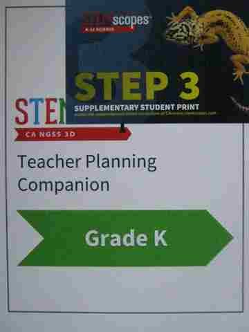 (image for) STEMscopes CA NGSS 3D K Teacher Planning Companion (CA)(TE)(Spiral)
