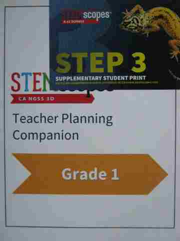 (image for) STEMscopes CA NGSS 3D 1 Teacher Planning Companion (CA)(TE)(Spiral)