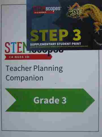 (image for) STEMscopes 3 Teacher Planning Companion (CA)(TE)(Spiral)