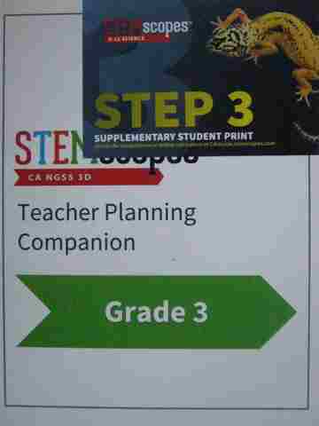 STEMscopes 3 Teacher Planning Companion (CA)(TE)(Spiral) (image for) STEMscopes 3 Teacher Planning Companion (CA)(TE)(Spiral)