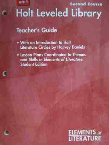 (image for) Elements of Literature 2nd Course Leveled Library TG (TE)(P)