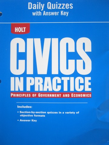 (image for) Civics in Practice Daily Quizzes with Answer Key (P)