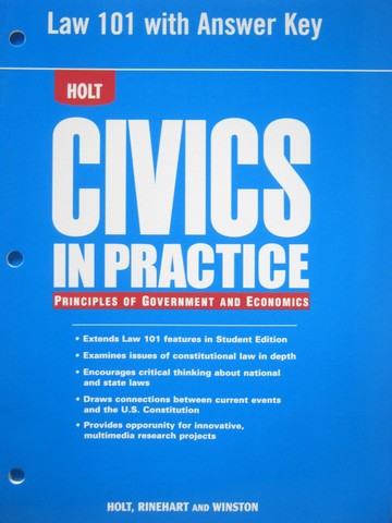 (image for) Civics in Practice Law 101 with Answer Key (P) - Click Image to Close