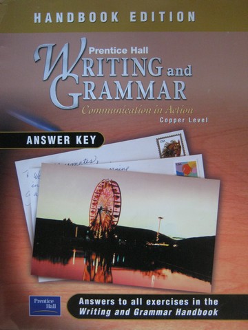 (image for) Writing & Grammar Copper Level Handbook Edition Answer Key (P)