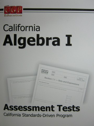 (image for) CGP California Algebra 1 Assessment Tests (CA)(Spiral)