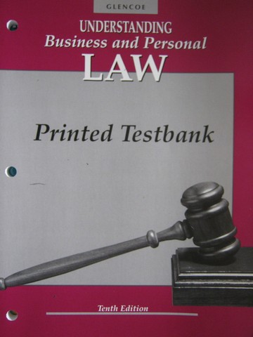 (image for) Understanding Business & Personal Law 10e Printed Testbank (P)