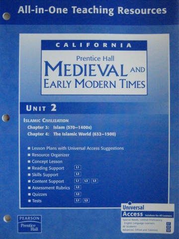 (image for) Medieval & Early Modern Times Unit 2 All-in-One TR (CA)(TE)(P)